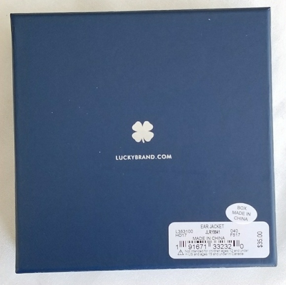 ❣SOLD❣NIB Lucky Brand Earring Jackets Silver Tone - Picture 4 of 5